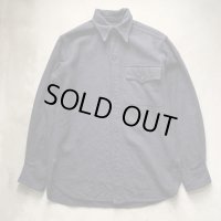 【S/M】40s USN 片ポケ ウール CPOシャツ ネイビー 濃紺■ビンテージ オールド アメリカ古着 ミリタリー WW2 米軍実物 オリジナル