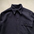 画像3: 【S/M】40s USN 片ポケ ウール CPOシャツ ネイビー 濃紺■ビンテージ オールド アメリカ古着 ミリタリー WW2 米軍実物 オリジナル