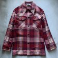 画像1: 【S】70s Woolrich ウールシャツジャケット 紫チェック■ビンテージ オールド レトロ アメリカ古着 USA製 ウールリッチ ボックス (1)