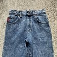 画像2: 【W27-28】80s-90s USA製 Lee カットオフ デニムパンツ ケミカルウォッシュ■ビンテージ オールド アメリカ古着 リー ジーパン クロップド 