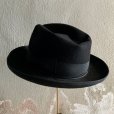 画像5: 【57cm 7 1/4】50s BORSALINO フェドラハット ブラック 黒■ビンテージ オールド レトロ アメリカ古着 帽子 ボルサリーノ