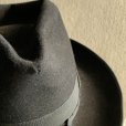 画像2: 【57cm 7 1/4】50s BORSALINO フェドラハット ブラック 黒■ビンテージ オールド レトロ アメリカ古着 帽子 ボルサリーノ