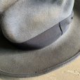 画像7: 【56cm 7 1/8】ボロ 50s MARATHON HATS フェルト フェドラハット グレー■ビンテージ オールド レトロ アメリカ古着 帽子 JCペニー 