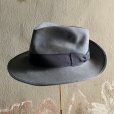 画像3: 【56cm 7 1/8】ボロ 50s MARATHON HATS フェルト フェドラハット グレー■ビンテージ オールド レトロ アメリカ古着 帽子 JCペニー 