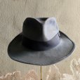 画像2: 【56cm 7 1/8】ボロ 50s MARATHON HATS フェルト フェドラハット グレー■ビンテージ オールド レトロ アメリカ古着 帽子 JCペニー 