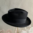 画像7: 【57cm 7 1/4】50s BORSALINO フェドラハット ブラック 黒■ビンテージ オールド レトロ アメリカ古着 帽子 ボルサリーノ