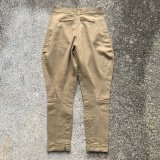 【W29】UNKNOWN コットンピケ ジョッパーズパンツ ベージュ■ビンテージ オールド レトロ アメリカ古着 レディース 40s/50s 