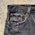 画像3: 【W34】90s USA製 Levi's 501 ブラックデニムパンツ■ビンテージ オールド アメリカ古着 リーバイス ジーパン ストレート オリジナル 後染