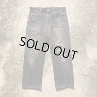 【W34】90s USA製 Levi's 501 ブラックデニムパンツ■ビンテージ オールド アメリカ古着 リーバイス ジーパン ストレート オリジナル 後染