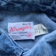 画像4: 【S/M】70s USA製 Wrangler 長袖デニム ウエスタンシャツ■ビンテージ オールド アメリカ古着 アメリカ製 ラングラー カウボーイ