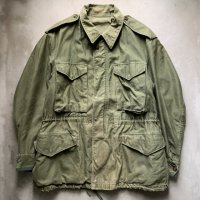 【S/M】ダメージ有り M-51 フィールドジャケット オリーブ■ビンテージ オールド レトロ アメリカ古着 米軍実物 50s-60s