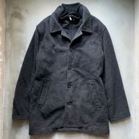 【M/L】CHAPS ウールジャケット ハーフコート グレー■ビンテージ オールド アメリカ古着 チャップス ラルフローレン 2レイヤー