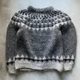 画像2: 【S/M】Hand made by Kathy ノルディックセーター カーディガン グレー 柄■ビンテージ オールド アメリカ古着 フォークロア ニット