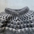 画像3: 【S/M】Hand made by Kathy ノルディックセーター カーディガン グレー 柄■ビンテージ オールド アメリカ古着 フォークロア ニット