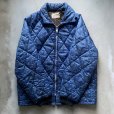 画像6: 【L】60s Lakeland 中綿 キルティングジャケット 青 総柄■ビンテージ オールド アメリカ古着 ナイロン ジップアップ スキー