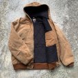 画像7: 【M/L】ボロ USA製 Carhartt アクティブパーカー ジャケット ブラウンダック■ビンテージ オールド レトロ アメリカ古着 カーハート 