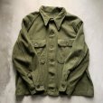 画像5: 【L/XL】50s-60s 米軍実物 ウールシャツ オリーブグリーン■ビンテージ オールド レトロ アメリカ古着 ボックス ミリタリー US ARMY