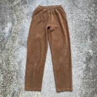 【W24〜W30 XS】LANDS'END コーデュロイ ウエストゴム テーパード イージーパンツ 茶色■ビンテージ オールド アメリカ古着 レディース