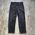 画像1: 【W38】90s Levi's 550 ブラックデニムパンツ 黒■ビンテージ アメリカ古着 リーバイス ジーパン ジーンズ テーパード オリジナル 後染め (1)