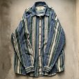 画像6: 【L/XL】Levi's 長袖デニムシャツ マルチストライプ■ビンテージ オールド アメリカ古着 90s/2000s Y2K リーバイス