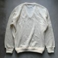 画像2: 【S/M】70s-80s IZOD LACOSTE Vネック アクリルニット セーター 白■ビンテージ オールド アメリカ古着 USA製 ラコステ ワンポイント 