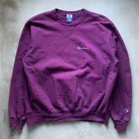 【XL】メキシコ製 Champion 前Vスウェット パープル 紫■ビンテージ オールド アメリカ古着 90s/2000s チャンピオン ビッグサイズ