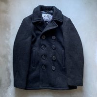 【Kids or Ladies】USA製 SCHOTT 10ボタン ウールピーコート ジャケット ネイビー■ビンテージ アメリカ古着 ショット 子供服 レディース