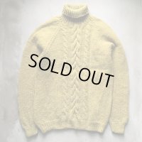 【M/L】60s Brooks Brothers ウール タートルネックセーター 緑系■ビンテージ オールド アメリカ古着 ブルックスブラザーズ ニット