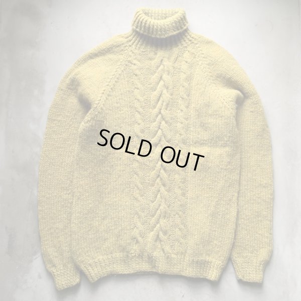 画像1: 【M/L】60s Brooks Brothers ウール タートルネックセーター 緑系■ビンテージ オールド アメリカ古着 ブルックスブラザーズ ニット