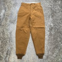 【W31】60s-70s RED HEAD 裾リブ ハンティングパンツ ブラウンダック地 茶色■ビンテージ オールド アメリカ古着 レッドヘッド