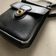 画像2: 【23cm×18cm】COACH オールドコーチ レザーバッグ ブラック 黒■ビンテージ ショルダーバッグ レディース カバン