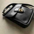 画像3: 【23cm×18cm】COACH オールドコーチ レザーバッグ ブラック 黒■ビンテージ ショルダーバッグ レディース カバン