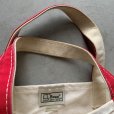 画像4: 【28cm×45cm】USA製 LL BEAN キャンバス トートバッグ 白×赤■ビンテージ オールド アメリカ古着 90s エルエルビーン 帆布 手提げ鞄