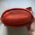 画像4: 【27cm×32cm】COACH オールドコーチ バケツ型 レザーバッグ 赤 ■ビンテージ ショルダーバッグ レディース カバン