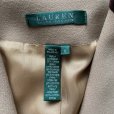 画像3: 【Ladies or XS】SALE!! LAUREN ウール テーラードジャケット ベージュ■ビンテージ オールド レトロ アメリカ古着 ラルフローレン 