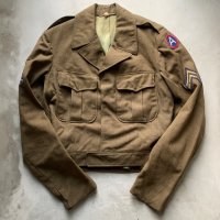 【38L S相当】50s 米軍実物 ウール アイクジャケット■ビンテージ オールド アメリカ古着 US ARMY ミリタリー パッチ付き 制服 No.1