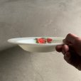 画像4: 【21.5cm】イングランド製 JAJ PYREX ミルクガラス プレート 薔薇■ビンテージ アンティーク 雑貨 お皿 パイレックス No.3