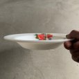 画像4: 【21.5cm】イングランド製 JAJ PYREX ミルクガラス プレート 薔薇■ビンテージ アンティーク 雑貨 お皿 パイレックス No.2