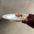 画像4: 【21.5cm】イングランド製 JAJ PYREX ミルクガラス プレート 薔薇■ビンテージ アンティーク 雑貨 お皿 パイレックス No.5