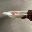 画像3: 【21.5cm】イングランド製 JAJ PYREX ミルクガラス プレート 薔薇■ビンテージ アンティーク 雑貨 お皿 パイレックス No.1