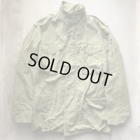 【M-Long】70s M-65 フィールドジャケット オリーブ■ビンテージ オールド アメリカ古着 米軍実物 ARMY ミリタリー ブラスジップ