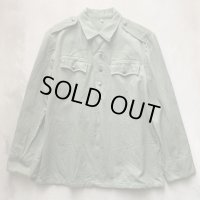 【S/M】ブルガリア軍 プルオーバー シャツジャケット オリーブ■ビンテージ オールド ヨーロッパ古着 ユーロミリタリー ユーティリティ