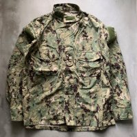 【L-REGULAR】米軍 NWU TYPE3 AOR2 ジャケット デジカモ 迷彩■アメリカ古着 ミリタリー 海軍 USN コンバット サバゲー リップストップ 12