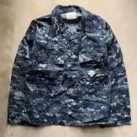 【S-XX SHORT】米軍実物 NWU ジャケット デジカモ ネイビー■ビンテージ オールド アメリカ古着 ミリタリー USN US NAVY No.1