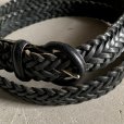 画像2: 【Free】Dokers(Levi's) メッシュ レザーベルト ブラック 黒■ビンテージ オールド アメリカ古着 ドッカーズ ビッグサイズ フリー No.1