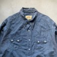 画像2: 【M/L】40s-50s Vaquero Fashions レーヨン×ウール 長袖ウエスタンシャツ ストライプ■ビンテージ オールド アメリカ古着 カウボーイ 