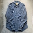 画像5: 【M/L】40s-50s Vaquero Fashions レーヨン×ウール 長袖ウエスタンシャツ ストライプ■ビンテージ オールド アメリカ古着 カウボーイ 