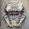 画像6: 【Ladies】70s USA製 Pendleton ネイティブ柄 ウールセーター 生成り色■ビンテージ オールド アメリカ古着 レディース ペンドルトン