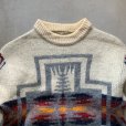 画像2: 【Ladies】70s USA製 Pendleton ネイティブ柄 ウールセーター 生成り色■ビンテージ オールド アメリカ古着 レディース ペンドルトン