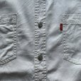 画像4: 【L/XL】Levi's 長袖シャツ ホワイト 白無地 生成り色■ビンテージ オールド アメリカ古着 リーバイス 2000s Y2K 白シャツ